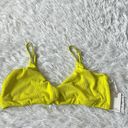 Good American 14.  Women’s Always Fits Twist Bikini Top Electric yellow001 size 8 Photo 1