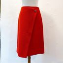 Hugo Boss  Wool Mix Asymmetric Faux Wrap Skirt Size 4 Photo 4