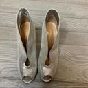 Gianvito Rossi  peep toe boogie metallic silver Photo 6