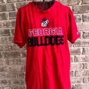 Champion Vintage  Georgia Bulldogs T Shirt Large Red Short Sleeves Embroi… Photo 0