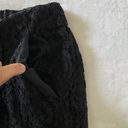 Lane Bryant  Black Lace Palazzo Pants Wide Leg Pull On Lined Pockets Size 14/16 Photo 2