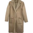 Anthropologie  Ett:twa Snowdrift Reversible Faux Fur Suede Longline Coat Small Photo 0