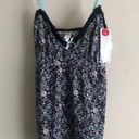 Marilyn Monroe Cami Pajama Top Womens Size Medium Gray Mint Floral Lace Photo 0