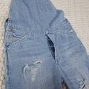 ASOS  Distressed Ripped Denim Overalls Light Blue Sz 28 Photo 7