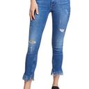 Free People  Womens 24 Great Heights Frayed Skinny Jeans Mid Rise Ankle Photo 0