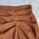 Nine West  brown and black animal print midi skirt. Photo 6