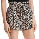 AQUA cheetah print tie paper bag style shorts Photo 0