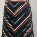 Apt. 9  Chevron Striped Button Detail Black Maxi Skirt Size Medium NWT Photo 3