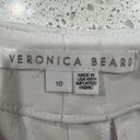 Veronica Beard  Size 10 Judy Off White Flare Pintuck Suit Pants High Rise Stretch Photo 9