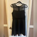 Kandy Kiss NWT Sweetheart Illusion Neckline Black Mini Dress Size 12 Photo 1