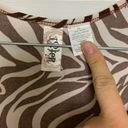 L8ter 2X brown cream zebra print maxi dress Photo 6