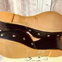 Lucky Brand NIB  Maryann Black Wedge Sandals Shoe Sz 8.5 Photo 5