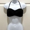 Robin Piccone  Black Halter Crochet Bikini Top Photo 0