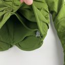 ZARA  Green Long Sleeved Ruched Crop Top - Size S Photo 4