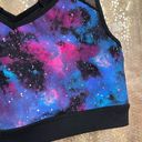 Torrid  Active Galaxy Mesh Strappy Sports Bra Black Blue Space 2X 18/20 Photo 2