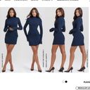 House Of CB  size XS TALLER  'Mahalia' Navy Long Sleeve Mini Dress NWOT Photo 14