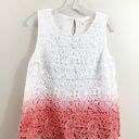 The Moon  Crochet Overlay Sleeveless Ombre Top Photo 0