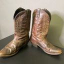 Laredo  Western Cowboy Boots Vintage Brown Leather Womens Sz 10 Round Toe Cowgirl Photo 0