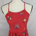 Nordstrom NWT |  Junior (XL) / Women's (SMALL) Sleeveless  Red Floral Romper Photo 1