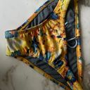 JOLYN Bali Bikini Bottom Yellow Blue Floral Print Photo 0