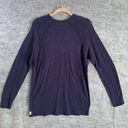 Scotch & Soda  XL Home Alone Women Blue Pullover Sweater Long Sleeve Solid Cotton Photo 1