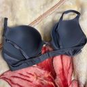 PINK - Victoria's Secret Victoria secret 36C dark grey satin push up adjustable bra Photo 1