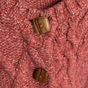 Anthropologie  Far Away From Home Long Cable knit Sweater Cardigan W-912 Sz L Photo 3