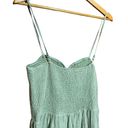 Faherty NWT  Mandy Smocked Linen Jumpsuit in Desert Sage Size Large Photo 6