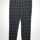 A New Day : High Waist Skinny Ankle Pants, Navy & White Windowpane Pattern, Sz 2 Photo 0