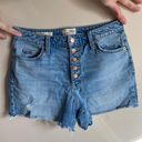 Universal Threads Universal Thread | Vintage Midi High Waisted Denim Shorts Summer Spring Casual Photo 0