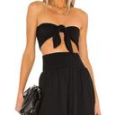 Susana Monaco  Reversible Crop Bow Top in Black M Photo 0