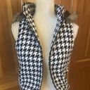 Cello  Jeans Zipper Vest. Black and white. Size Small Photo 4