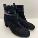 Paul Green  Boots Size 6US Black Sydney Italian Leather Block Heel Side Zip NEW Photo 4