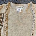 Coldwater Creek  beaded Y2k vintage open cardigan size large Photo 4