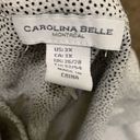 Carolina belle  Montreal woman plus size 3X white with black dots blouse v neck Photo 5