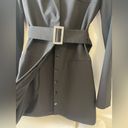 ZARA  Belted Blazer Black Dress Photo 14