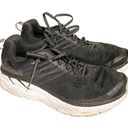 Hoka  One One Womens 10 Clifton  Black/White Mesh Athletic Sneaker Shoe Photo 3