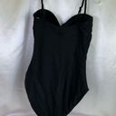 Old Navy  Black 1 Piece slimming Swim Suit Small Photo 6