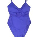 ANDIE  Swim Lapis Blue Purple Samoa Cut Out One Piece Swimsuit Sz M NWT Photo 5