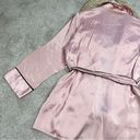 Mulberry THXSILK Women’s 19 Momme Mini Robe 100%  Silk Lotus Pink Size M Photo 9