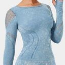 Halara  Seamless Flow Acid Wash Cut Out Thumb Hole Sports Top Photo 0