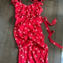 Reformation Floral Red Dress Photo 0