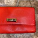 DKNY  Orange Genuine Leather Gold Chain Strap Shoulder Bag Photo 10