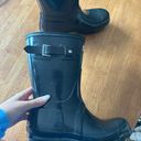 Hunter Black Glossy Rainboots Photo 1