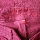 Elle Paisley Print Red Corduroy  Jeans Women’s Size 10R Photo 5