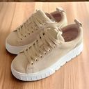 J/SLIDES NYC  Suede Leather Platform Sneakers Sand Lace-Up Size 6.5 New(Sold Out) Photo 12