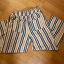 Knox Rose  Paper Bag Waist Striped Wide Leg Crops Photo 3