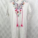 MarleyLilly  Embroidered Floral Resort wear Dress NWT Size L Photo 0