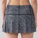 Lululemon Lost in Pace Black Floral Patterned Skirt Built in Shorts Photo 1