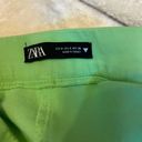 ZARA Mini Flare Pants Light Green Photo 2